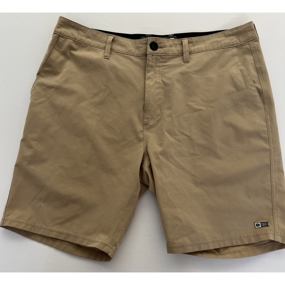 Salty Crew Mens Hybrid Shorts 36 Tan Walk Water Board Shorts Chino Beige